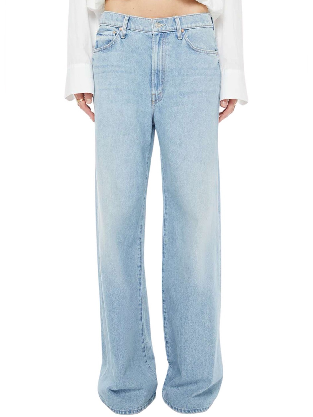 MOTHER The Ditcher Roller Skimp Wide Leg Jeans in Few Far Between NWT